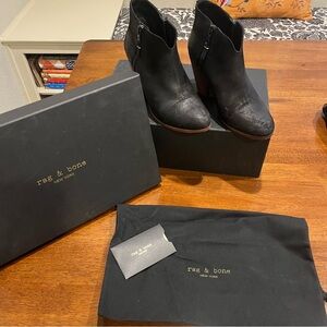 rag & bone Black Heeled Boots